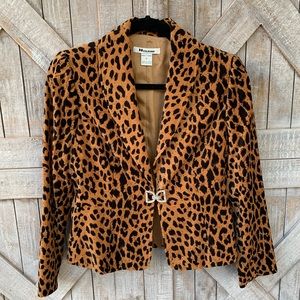 Nygard Collection Leopard jacket - size petite 8